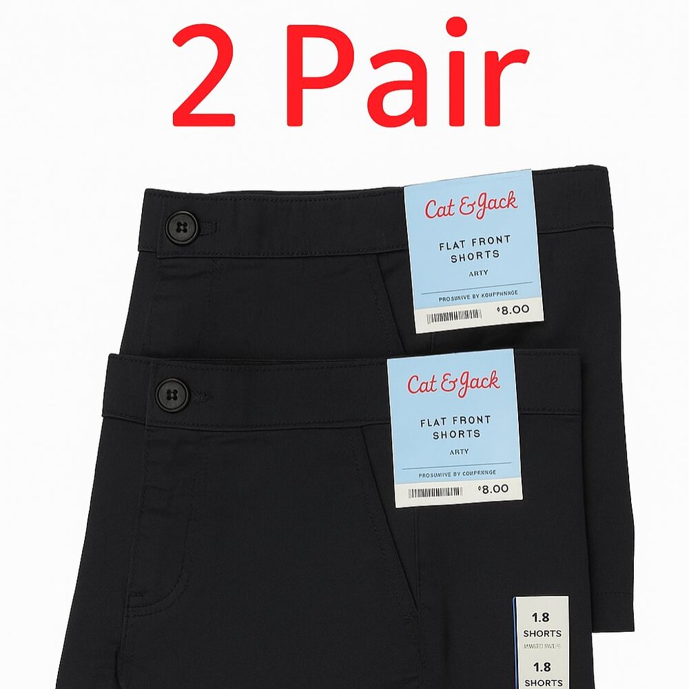 NWT Cat & Jack Uniform Shorts - Size 18 - 2 Pairs